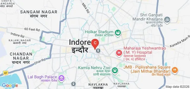 MKHS Gujarati Girls College, Indore Map