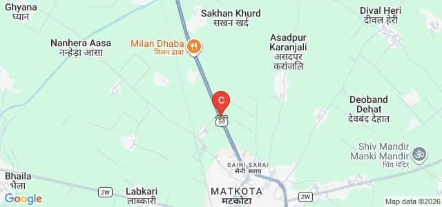 BR College of Higher Education and Technology Girls Degree College, Deoband Map