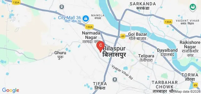 AARBEE College of Nursing, Bilaspur Map