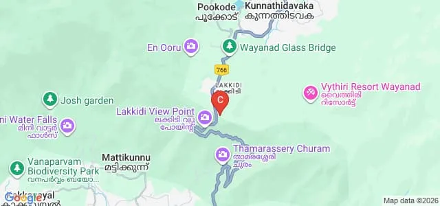 Oriental School of Hotel Management, Lakkidi Map