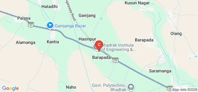 Barapada School of Engineering and Technology, Bhadrak Map