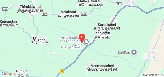 Arifa Polytechnic College, Nagapattinam Map