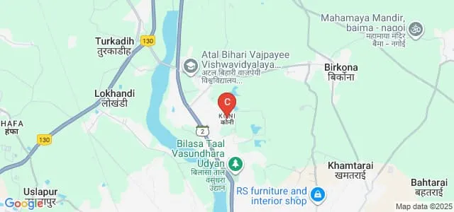 School of Studies in Engineering and Technology, Guru Ghasidas Vishwavidyalaya, Bilaspur Map