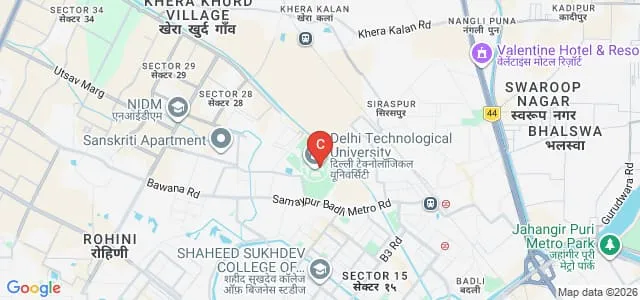 Delhi School of Management, Delhi Technological University, Delhi Map