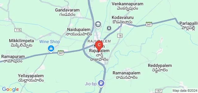 Balaji Institute of Engineering and Management Studies, Nellore Map