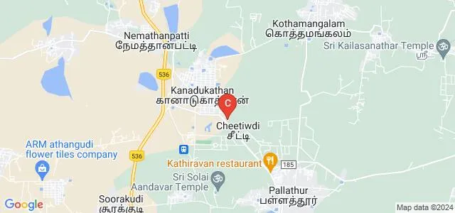 Agricultural College and Research Institute, Chettinad Map
