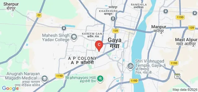 Magadh College of Education, Gaya Map