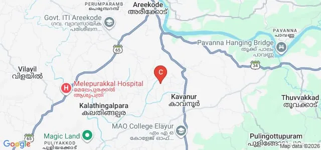 Majma'a Training College, Kavanur Map