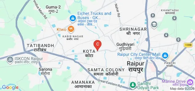 Vivekananda Institute of Education, Raipur Map