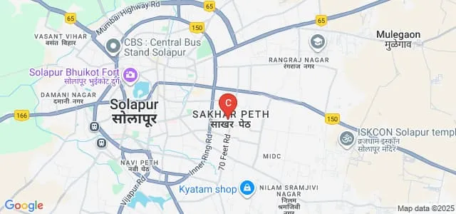 Walchand College of Arts and Science, Solapur Map