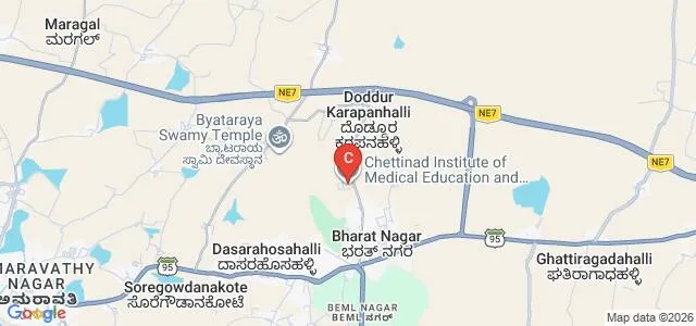 Sambhram Institute of Medical Sciences and Research, BEML Nagar Map