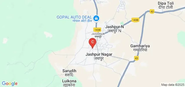 Government Vijay Bhushan Singh Deo Girls College, Jashpur Map