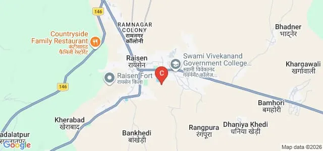 Presidency College, Raisen Map