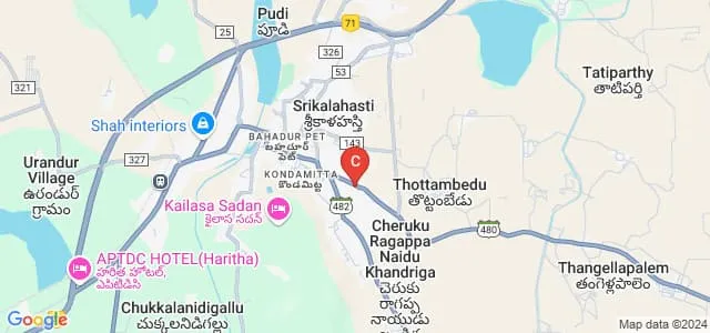Dr CR Reddy College of Arts and Science, Srikalahasti Map