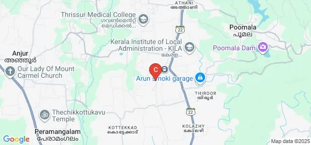 Westfort College of Nursing, Thrissur Map