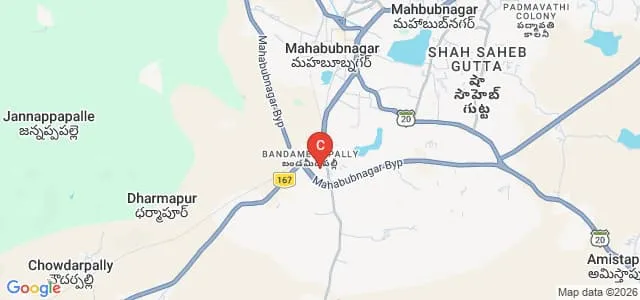 University College of Engineering, Palamuru University, Mahbubnagar Map