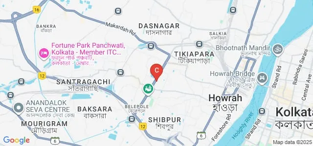 Mahesh Bhattacharya Homoeopathic Medical College and Hospital, Howrah Map