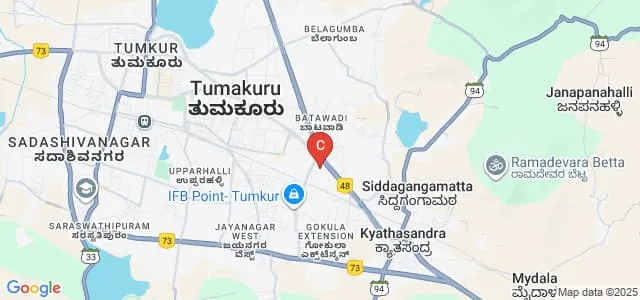 Siddaganga Polytechnic, Tumkur Map