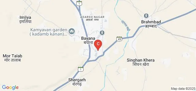 Shri Agrasen Kanya Snatakottar Mahavidhyalaya, Bayana Map