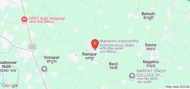 Maharshi Vashishtha Autonomous State Medical College, Basti Map