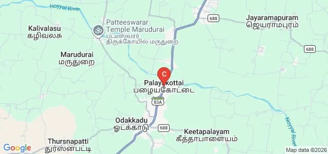 Shivparvathi Mandradiar College of Education, Palayakottai Map