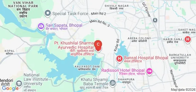 Pt Khushilal Sharma Government Autonomous Ayurveda College and Institute, Bhopal Map