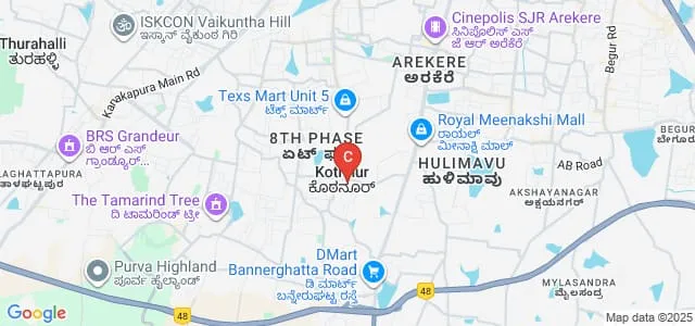Vidyakirana Institute of Nursing Sciences, Bangalore Map