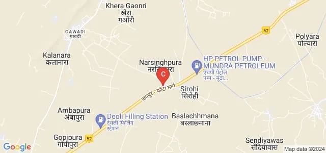 BLD Memorial College, Tonk Map