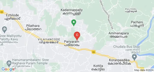 Pariyaram School of Nursing, Kannur Map