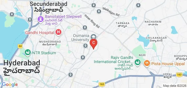Department of Business Management, Osmania University, Hyderabad Map
