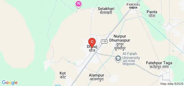 Al-Falah University Polytechnic, Faridabad Map