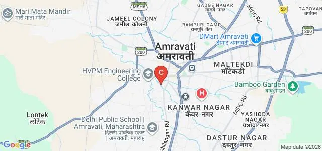 Shree HVP Mandal's Degree of Physical Education, Amravati Map