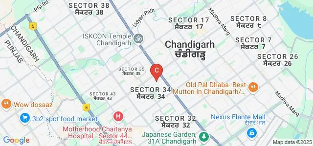 UEI Global, Chandigarh Map