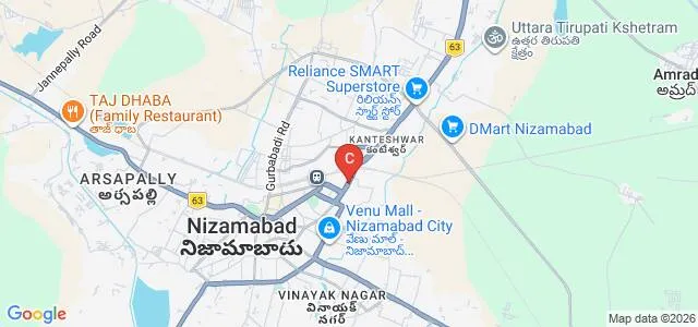 Nishitha Degree College, Nizamabad Map