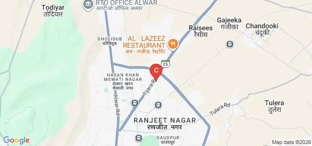 Alwar Nursing College, Alwar Map