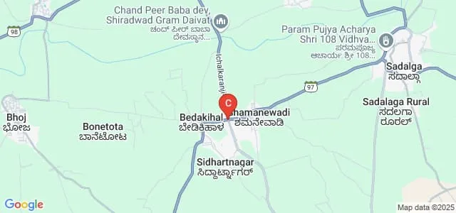 Acharya Deshbhushan College of Education, Shamanewadi Map