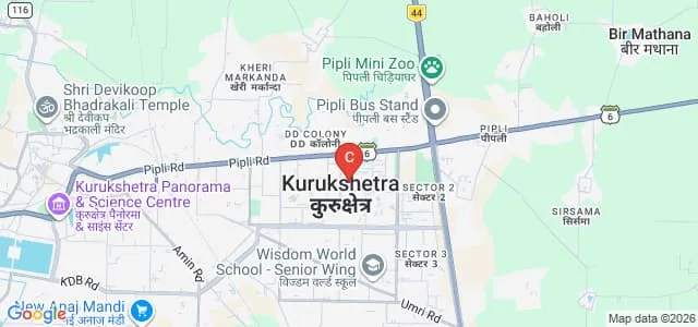 Bhagwan Parshuram College, Kurukshetra Map