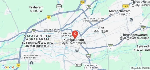 Annai College of Arts and Science, Kumbakonam Map