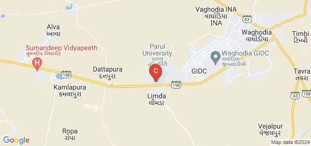 Parul Institute of Business Administration, Vadodara Map
