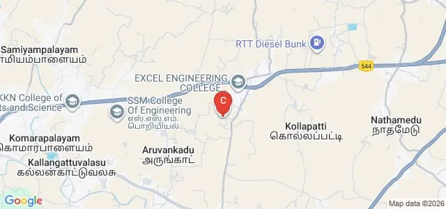 Excel Homoeopathy Medical College, Namakkal Map