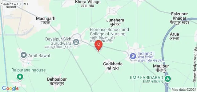 Florence College of Nursing, Faridabad Map