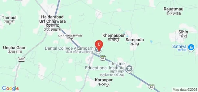 Prabhakar Pharmacy, Azamgarh Map