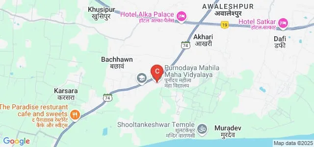 Purnodaya Mahila Mahavidyalaya, Varanasi Map