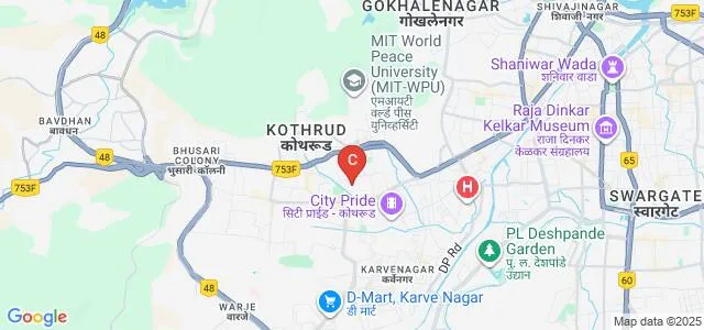 Maharashtra College of Science and Commerce, Pune Map