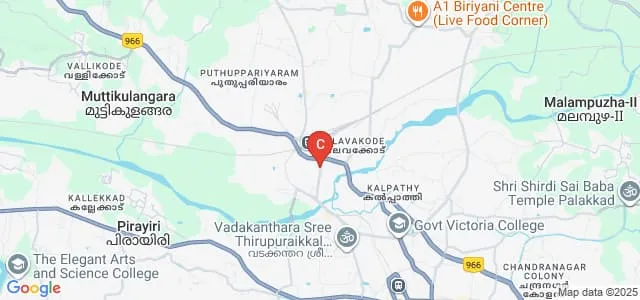 The Palakkad Cooperative Arts and Science College, Palakkad Map