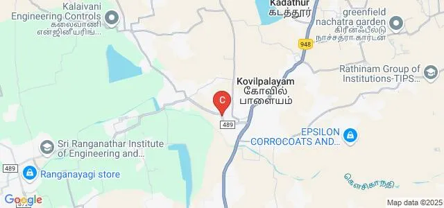 Tips College of Arts and Science, Coimbatore Map