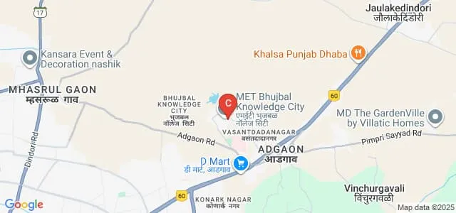 MET's Institute of Management, Nashik Map