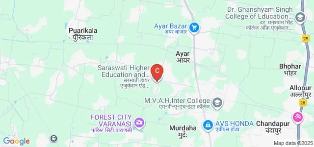 Saraswati Higher Education and Technical College of Polytechnic, Varanasi Map