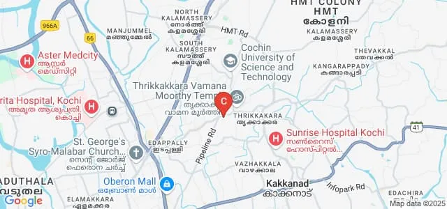 KMM College of Arts and Science, Thrikkakara Map