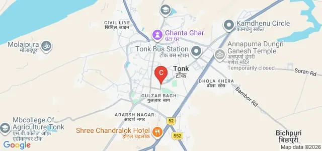 Pandit JP Upadhyay TT College, Tonk Map